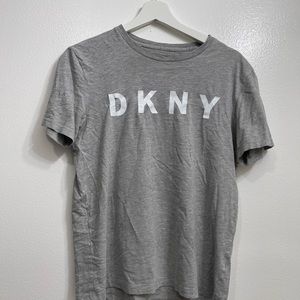 Light gray shirt with DKNY logo print